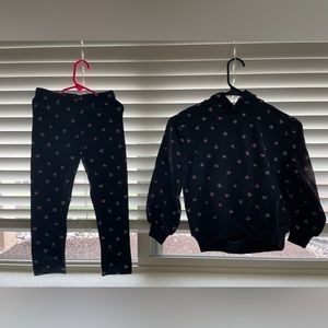 Miles the label little Girls Cotton Set Sweatshirt & Pants /Size 6years